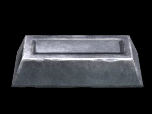 silver ingot 3D Model