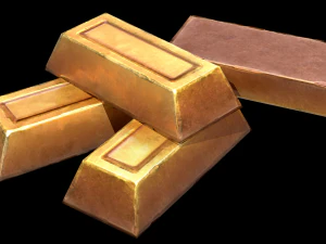 golden ingot 3D Model