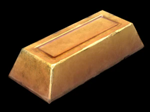golden ingot 3D Model