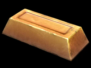 golden ingot 3D Model