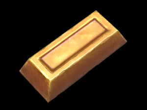golden ingot 3D Model