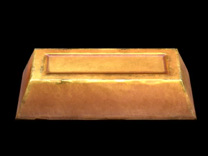golden ingot 3D Model