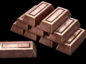 copper ingot 3D Model