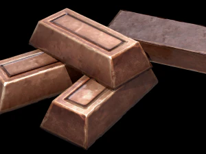copper ingot 3D Model