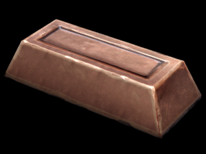 copper ingot 3D 模型