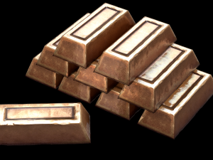bronze ingot 3D Model