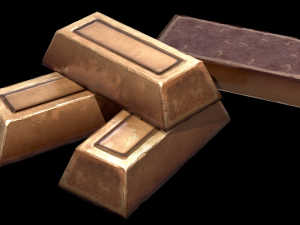 bronze ingot 3D Model