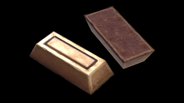 Copper Ingot - 3D Model by Dereza