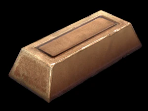 bronze ingot 3D Model