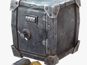 stylized safe 3D मॉडल