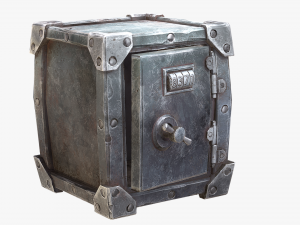 stylized safe Model 3D