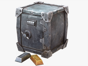 stylized safe Model 3D