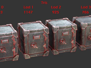 stylized safe 3D Model