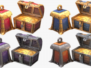 chest pack stylized Modèle 3D