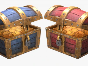 chest pack stylized 3D Model