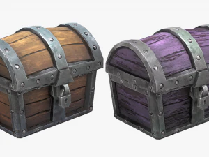 chest pack stylized 3D Model