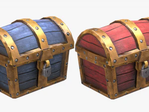 chest pack stylized 3D Model