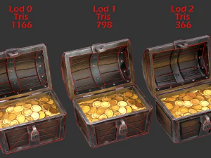 chest pack stylized 3D Model