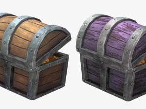 chest pack stylized 3D Model