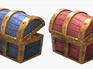 chest pack stylized 3D Model
