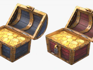 chest pack stylized 3D Model