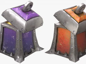 chest pack stylized 3D Model