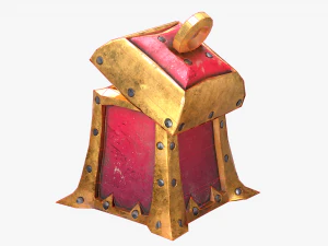 chest pack stylized 3D Model