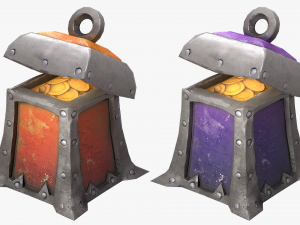 chest pack stylized Modèle 3D