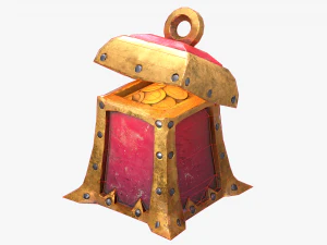 chest pack stylized 3D Model