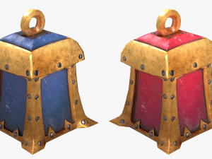 chest pack stylized Modèle 3D