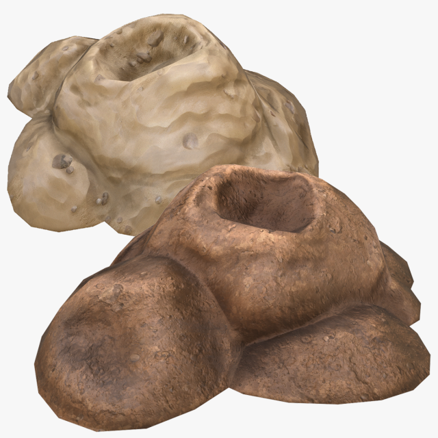 pile of earth stylized 3D Model .c4d .max .obj .3ds .fbx .stl .blend 