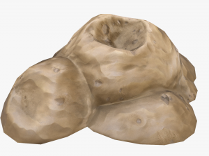 pile of earth stylized 3D Model