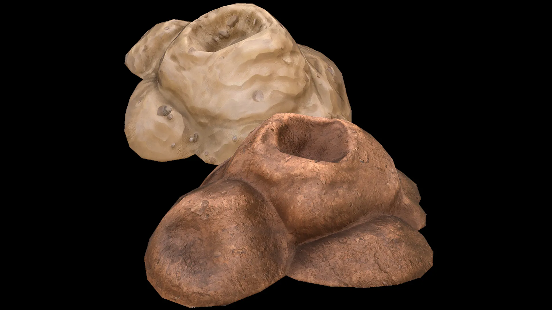 Pile Of Earth Stylized Archaeological Excavation Treasures 3D Model .c4d .max .obj .3ds .fbx .stl .blend