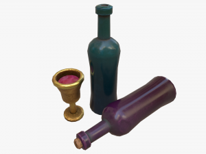stylaized dishes 3D Model
