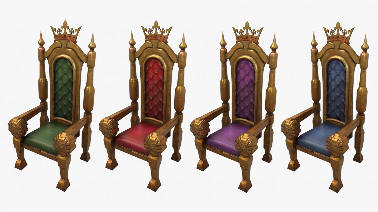 Трон три. Throne 3d. Stylized Throne Hall