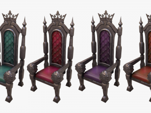 stylized throne Modelo 3D