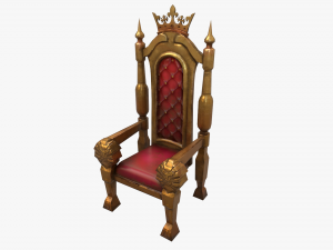 stylized throne Modelo 3D