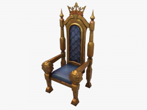 stylized throne Modelo 3D