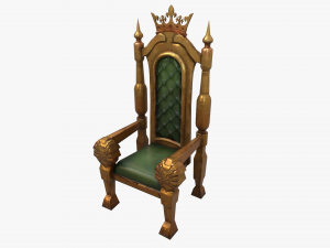 stylized throne Modelo 3D
