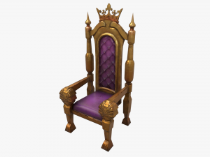stylized throne Modelo 3D