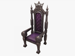 stylized throne Modelo 3D