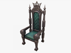 stylized throne Modelo 3D