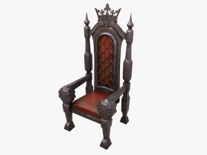 stylized throne Modelo 3D