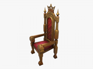 stylized throne Modelo 3D