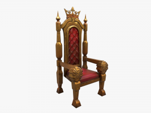 stylized throne Modelo 3D