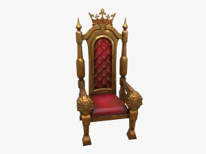 stylized throne Modelo 3D