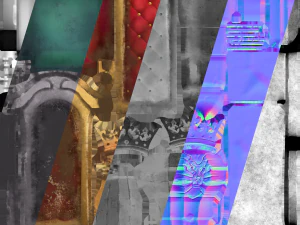 takhta bergaya Model 3D