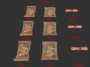treasure map 3D मॉडल