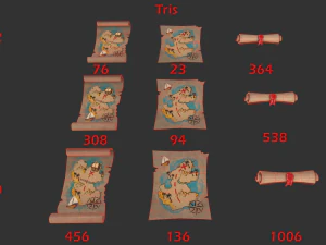 treasure map 3D Model