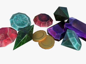 bag of coins Modelo 3D